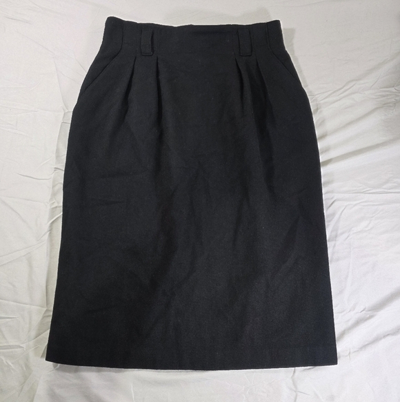 Sk & Company Dresses & Skirts - SK & Company Classic Black Wool Pencil Skirt